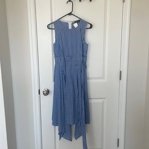 Tahari Blue Pin Stripe Dress